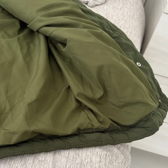 Aqua Olive Quilted Jacket - Picture 9 of 10